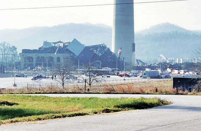 Recovery efforts continue for a man missing since part of the former Dayton, Power and Light Killen Generating Station collapsed.