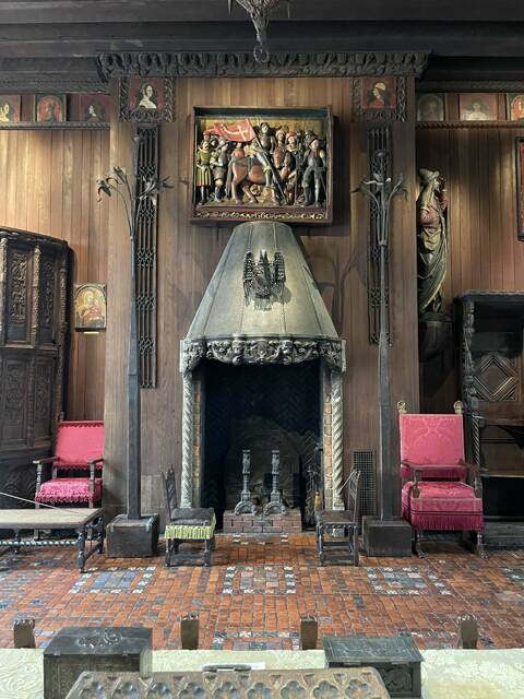 <p>Several grand fire places are located throughout The Isabella Stewart Gardner Museum in Boston, Massachusetts.</p>