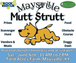 Unleash the fun at the fourth annual Maysville Mutt Strutt